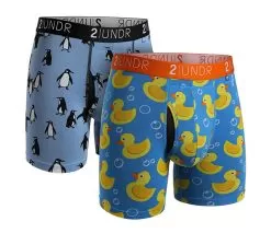 2UNDR Swing Shift Briefs 2-Pack (Penguins-Ducky)