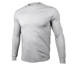 2UNDR All Day Long Sleeve Hooded Crew (M) (Grey)