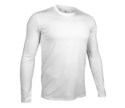 2UNDR Long Sleeve Crew Tee (White)