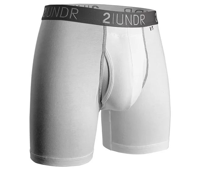 2UNDR Swing Shift Boxer Brief (White/Grey) 3 2UNDR Swing Shift Boxer Brief (White/Grey)
