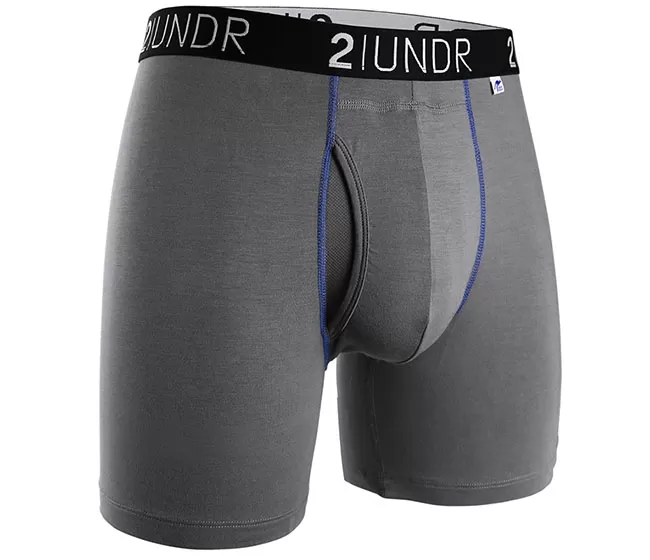 2UNDR Swing Shift Boxer Brief (Grey/Blue) 3 2UNDR Swing Shift Boxer Brief (Grey/Blue)