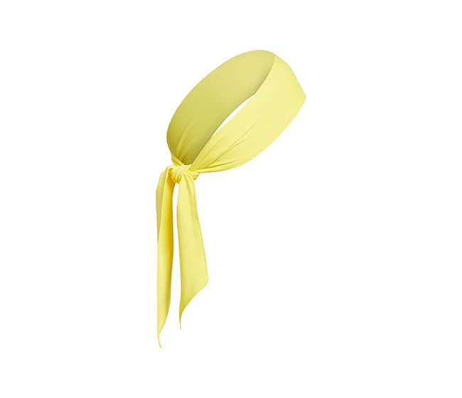 Adidas Alphaskin Tie Headband (Impact Yellow) 4 Adidas Alphaskin Tie Headband (Impact Yellow) - Image 2