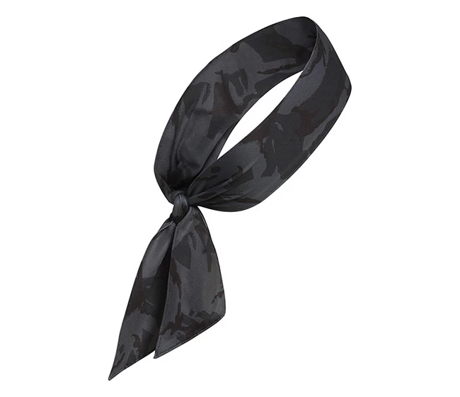 Adidas Alphaskin Print Tie Headband (Grey Camo/Black) 4 Adidas Alphaskin Print Tie Headband (Grey Camo/Black) - Image 2