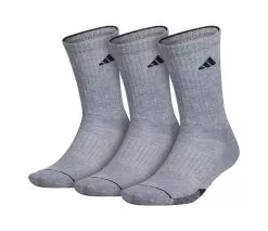 Adidas Men's Cushioned II Crew 3 Pack (M) (Grey)