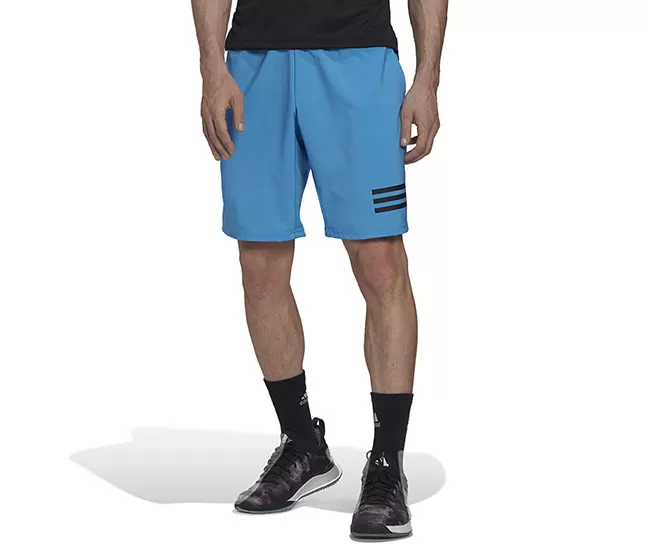 Adidas Club 3 Stripe Short 9" (M) (Blue) 3 Adidas Club 3 Stripe Short 9" (M) (Blue)