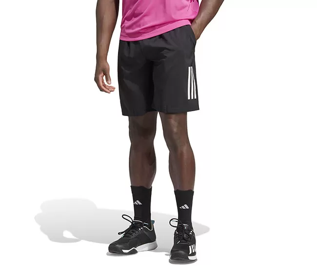 Adidas Club 3 Stripe 7" Short (M) (Black) 3 Adidas Club 3 Stripe 7" Short (M) (Black)