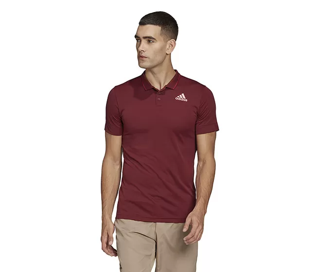 Adidas Freelift Polo (M) (Dark Red) 3 Adidas Freelift Polo (M) (Dark Red)
