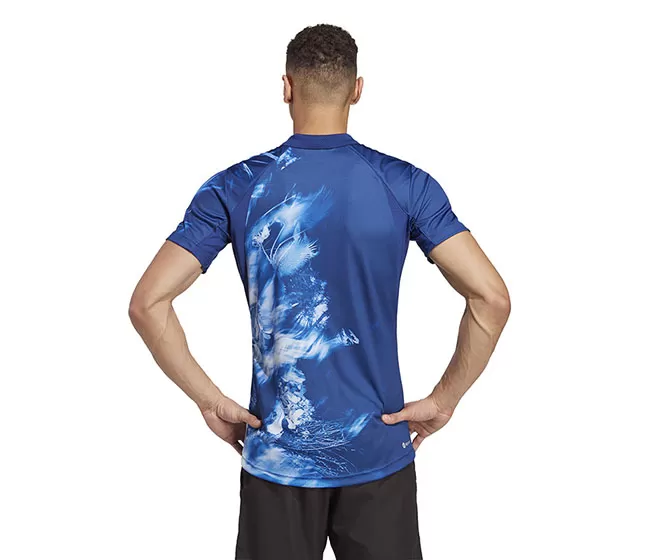 Adidas Melbourne Freelift Polo (M) (Victory Blue) 4 Adidas Melbourne Freelift Polo (M) (Victory Blue) - Image 2