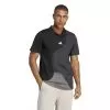 Adidas Clubhouse Color Block Polo (M) (Black/Carbon) -Pickleball Shop CAMP7I BLK 1