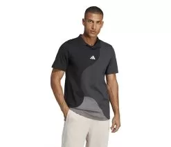 Adidas Clubhouse Color Block Polo (M) (Black/Carbon)