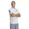 Adidas Club 3 Stripe Polo (M) (White)