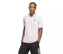 Adidas Club 3 Stripe Polo (M) (Clear Pink)