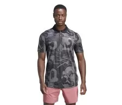 Adidas Club Graphic Polo (M) (Grey)