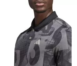 Adidas Club Graphic Polo (M) (Grey) 7 Adidas Club Graphic Polo (M) (Grey) -Pickleball Shop CAMP7Q GRY 3