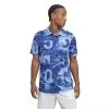 Adidas Club Graphic Polo (M) (Blue Fusion) -Pickleball Shop CAMP7R BLU 1