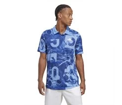 Adidas Club Graphic Polo (M) (Blue Fusion)