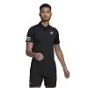Adidas Club 3 Stripe Polo (M) (Black) 2 Adidas Club 3 Stripe Polo (M) (Black) -Pickleball Shop CAMPEU BLK 1