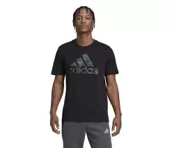 Adidas Essentials Camo Tee (M) (Black)