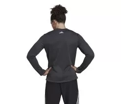 Adidas Train Icons 3 Bar Long Sleeve Crew (M) (Black) 5 Adidas Train Icons 3 Bar Long Sleeve Crew (M) (Black) -Pickleball Shop CAMT88 BLK 2