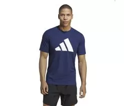 Adidas Train Essentials Feel Ready Logo Tee (M) (Dark Blue)