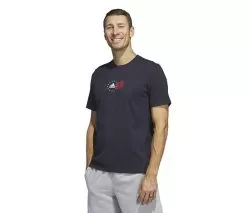 Adidas Americana BOS Graphic Tee (M) (Legend Ink)