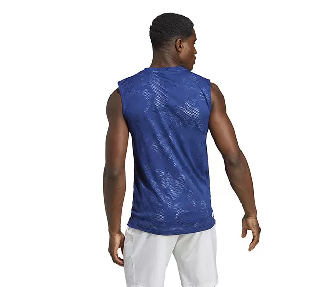 Adidas Melbourne Sleeveless Tee (M) (Victory Blue) 4 Adidas Melbourne Sleeveless Tee (M) (Victory Blue) - Image 2