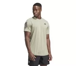 Adidas Club 3 Stripe Tee (M) (Silver Pebble)