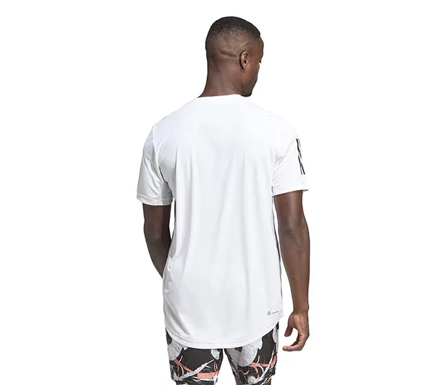 Adidas Club 3 Stripe Tee (M) (White) 4 Adidas Club 3 Stripe Tee (M) (White) - Image 2