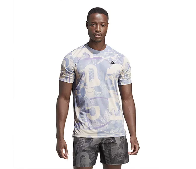Adidas Club Graphic Tee (M) (Wonder Taupe) 3 Adidas Club Graphic Tee (M) (Wonder Taupe)
