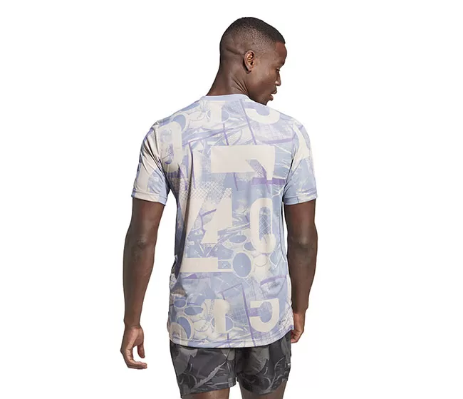 Adidas Club Graphic Tee (M) (Wonder Taupe) 4 Adidas Club Graphic Tee (M) (Wonder Taupe) - Image 2