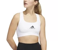 Adidas Powerreact Medium Support Bra (W) (White)