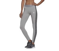 Adidas 3 Stripe Animal Print Legging (W) (Grey)