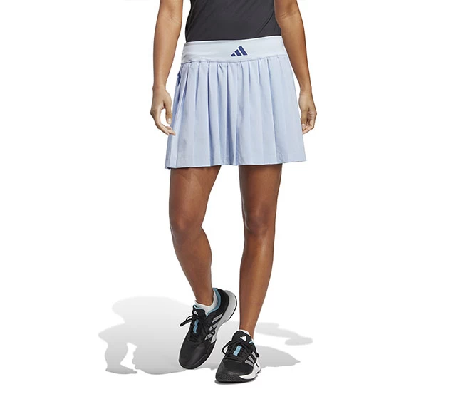 Adidas Premium Clubhouse Pleated Skirt (W) (Blue Dawn) 3 Adidas Premium Clubhouse Pleated Skirt (W) (Blue Dawn)
