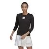 Adidas Paris Long Sleeve Tee (W) (Black) -Pickleball Shop CAWT64 BLK 1