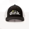 The Dink Trucker Flexfit Cap (U) (Black/White) 1 The Dink Trucker Flexfit Cap (U) (Black/White) -Pickleball Shop CDH00 BLK 1