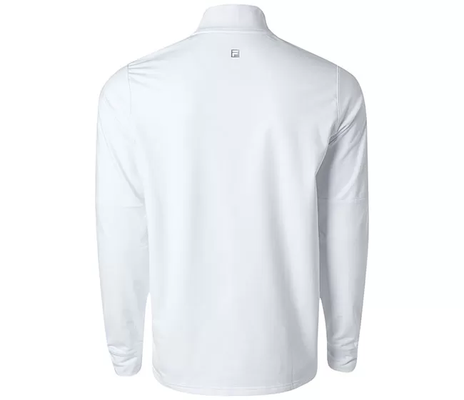 FILA Essentials Quarter Zip Pullover (M) (White) 3 FILA Essentials Quarter Zip Pullover (M) (White)