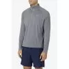 FILA Pickleball 1/4 Zip Long Sleeve (M) (Grey)