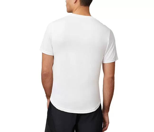 FILA Pickleball Scallop Hem Heather Crew (M) (White) 4 FILA Pickleball Scallop Hem Heather Crew (M) (White) - Image 2