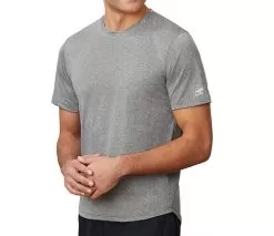 FILA Pickleball Scallop Hem Heather Crew (M) (Grey)