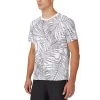 FILA Pickleball Short Sleeve Crew (M) (White/Palm Print) -Pickleball Shop CFPMT6 WHT