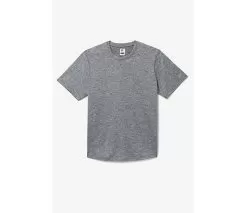 FILA Pickleball Scallop Hem Heathered Tee (M) (Grey)