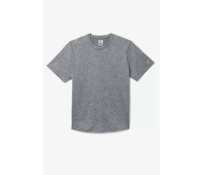 FILA Pickleball Scallop Hem Heathered Tee (M) (Grey) 3 FILA Pickleball Scallop Hem Heathered Tee (M) (Grey)