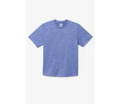 FILA Pickleball Scallop Hem Heathered Tee (M) (Blue)