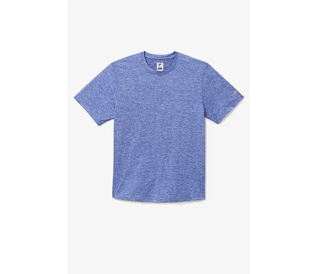 FILA Pickleball Scallop Hem Heathered Tee (M) (Blue) 3 FILA Pickleball Scallop Hem Heathered Tee (M) (Blue)
