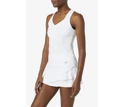 FILA Pickleball Halter Tank (W) (White)