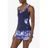 FILA Pickleball Printed Halter Tank (W) (Navy) -Pickleball Shop CFPWK8 NVY 1