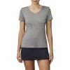 FILA Pickleball Silky V-Neck Tee (W) (Grey) -Pickleball Shop CFPWT0 GRY 1