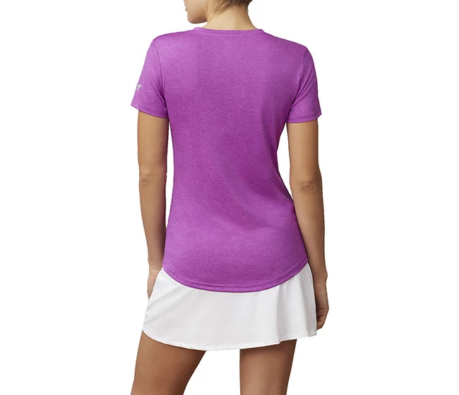 FILA Pickleball Silky V-Neck Tee (W) (Purple) 4 FILA Pickleball Silky V-Neck Tee (W) (Purple) - Image 2