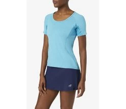 FILA Pickleball Solid Short Sleeve Tee (W) (Turquoise)