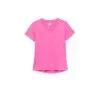 FILA Pickleball Heathered Short Sleeve V-Neck (W) (Pink) -Pickleball Shop CFPWTD PNK